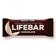 Μπάρα ενέργειας με σοκολάτα, ωμή και vegan, 47 γρ., Lifebar