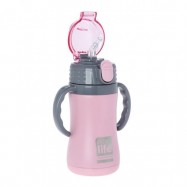 Ανοξείδωτο παιδικό θερμός, pink, 300 ml, Ecolife