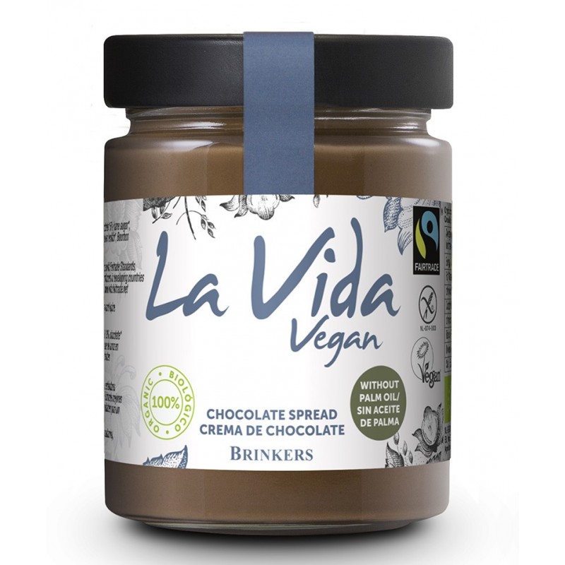 Επάλλειμα σοκολάτας χωρίς γλουτένη, 250 γρ., La Vida Vegan