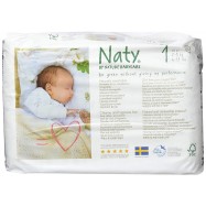 Πάνες για νεογέννητα μωρά Νο 1, 25 τμχ, Naty