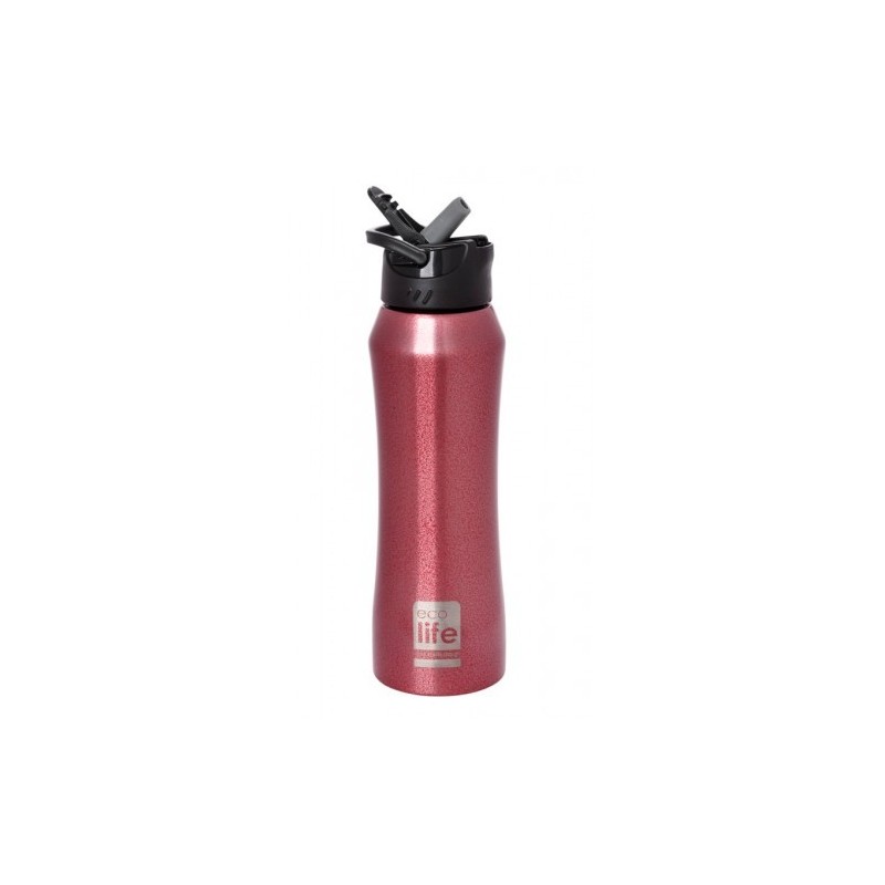 Θερμός μπουκάλι, Red Thermos, 550 ml, Ecolife